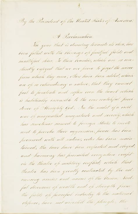 Lincoln’s 1863 Thanksgiving Proclamation – Education Updates