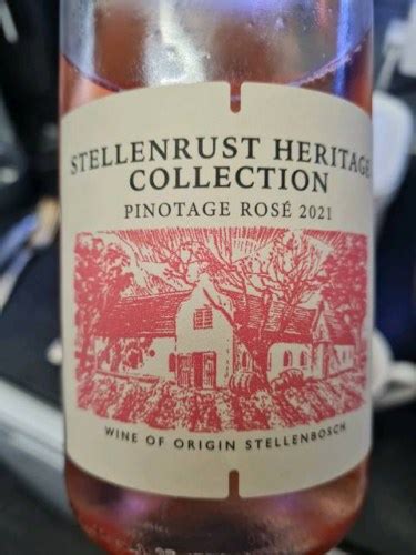 Stellenrust Heritage Collection Pinotage Ros Vivino