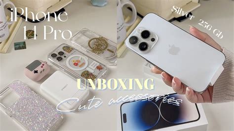 Aesthetic Unboxing 📦 Iphone 14 Pro แกะกล่องไอโฟน สี Silverandgold สีสวย