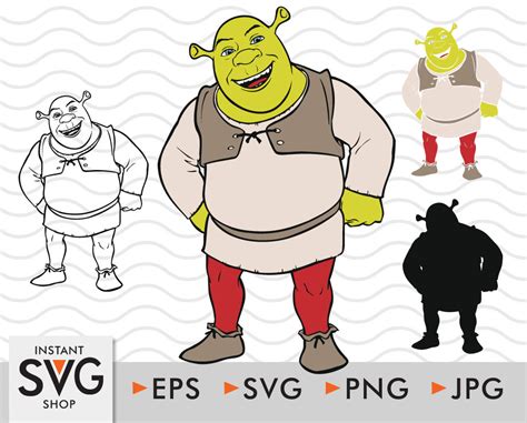 Shrek SVG, Shrek Characters SVG Shrek, Shrek Character, Svg, 40% OFF