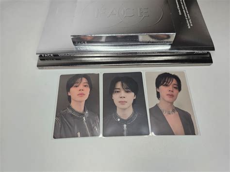 BTS Jimin Face Album Official Photocards Undefinable SET Of 3 Etsy