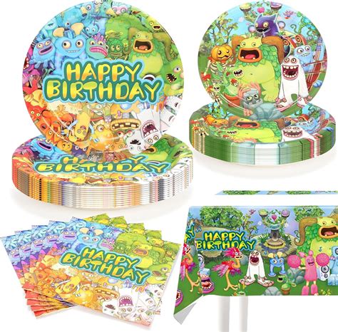 Singing Monsters Birthday Party Decorations Monsters Birthday Party Supplies