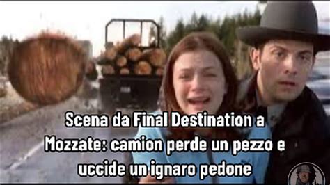 Scena Da Final Destination A Mozzate Camion Perde Un Pezzo E Uccide Un