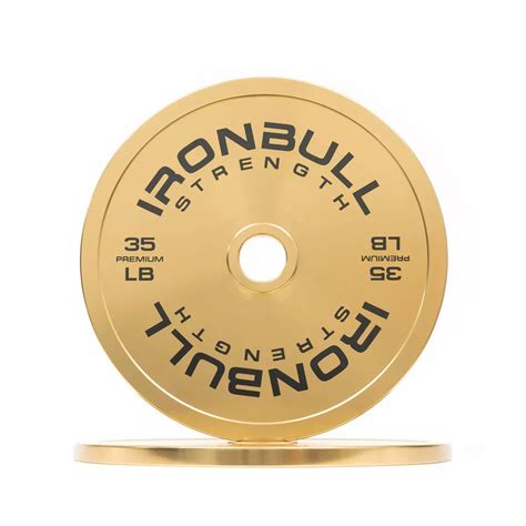 Premium Gold Weight Plates And Sets Lb Iron Bull Strength Canada