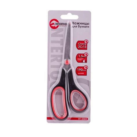 Ножиці для паперу 190 мм INTERTOOL HT-0583 (ID#1388726497), ціна: 45 ...