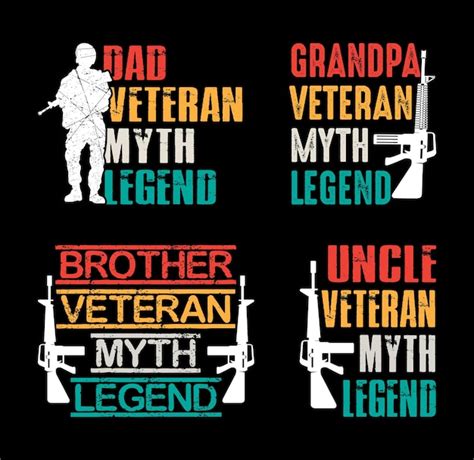 Papa Veteran Mythos Legende Veteran T Shirt Design Bundle Veteran Day