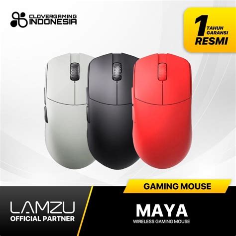 Jual Ready Lamzu Maya Wireless Gaming Mouse Ergonomic Superlight Pixart