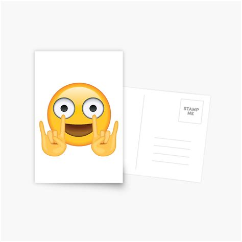 Rocking Out Secret Emoji Funny Internet Meme Postcard For Sale By