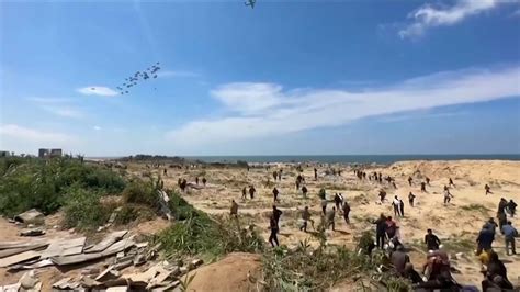 Gaza Airdrop Tragedy Drown Recovering Aid From Sea Channel News