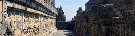 Sunrise Overlooking Borobudur At Punthuk Setumbu Hill Borobudur