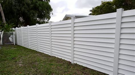 Louvered Vinyl Semi Privacy Fence Fence Wholesale