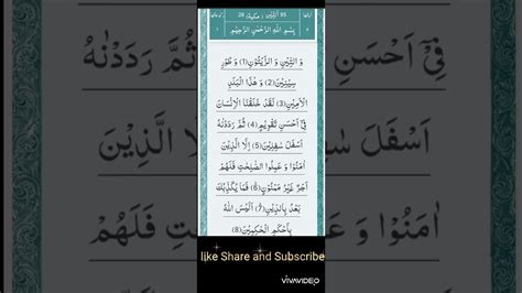 Surah At Tin Qurantilawat Quran Islamicstatus Islamicvideo Makkah