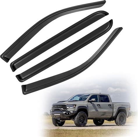 Amazon Awvrg Window Rain Guards For Dodge Ram Crew