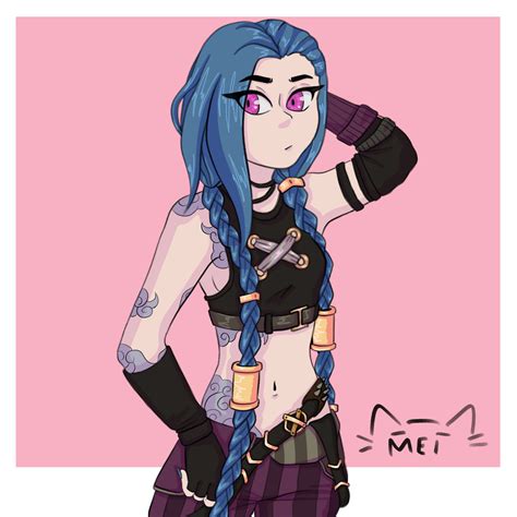 Jinx Arcane Fanart By Mei0w0 On Deviantart