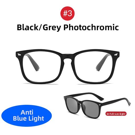 Classic Photochromic Blue Light Blocking Glasses M Grandado