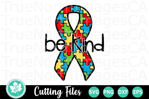 Be Kind An Autism Awareness Svg Cut File Cut Files