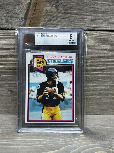 Topps Terry Bradshaw Pittsburgh Steelers Hof Bvg Nm Mt Ebay