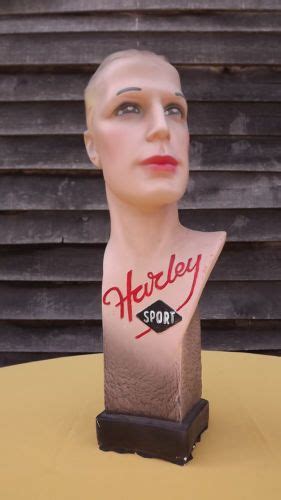 Huge 23 Rare French Art Deco Mannequin Head Bust Hat Millinery Store