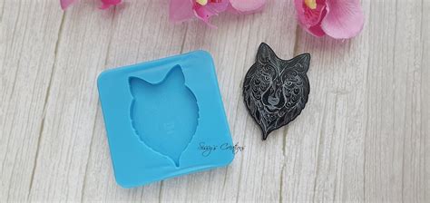 Wolf Silicone Mold 5 Cm For Resin And Polymer Clay Etsy