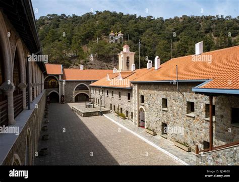 Kykkos Monastery Situated In The Troodos Mountains Republic Of Cyprus