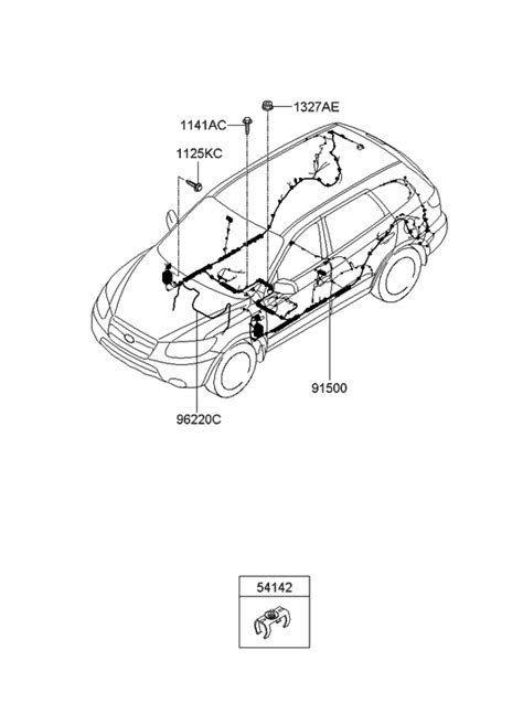 91505 0W581 Genuine Hyundai WIRING ASSY FLOOR