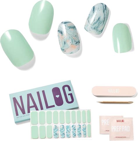 Nailog Semi Cured Gel Nail Strips Extra Long Nail Polish Strips