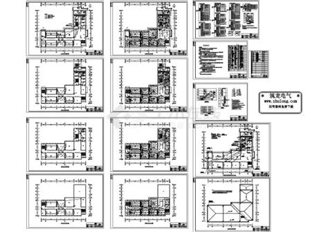 某小学四层教学楼全套电气设计cad施工图纸（含设计说明）教育建筑土木在线