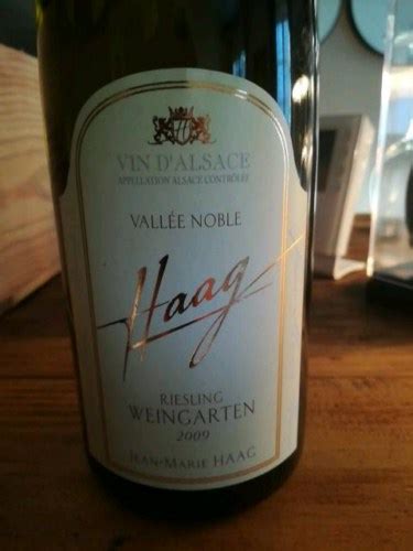 Domaine Jean Marie Haag Vallée Noble Weingarten Riesling Vivino Australia