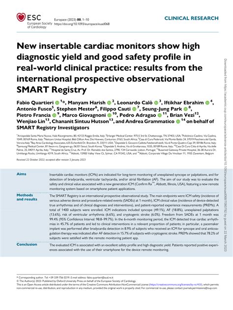 Pdf New Insertable Cardiac Monitors Show High Diagnostic Yield And