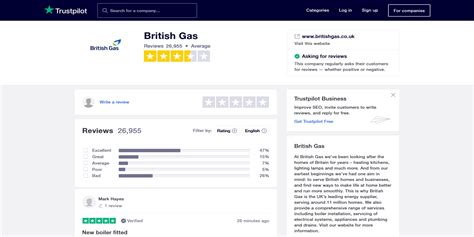 Trustpilot British Gas Reviews