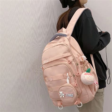 Mochila De Viaje Impermeable Con Paneles De Nailon Para Mujer Bolso De