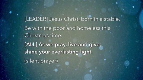 Christmas intercessory prayers - engageworship