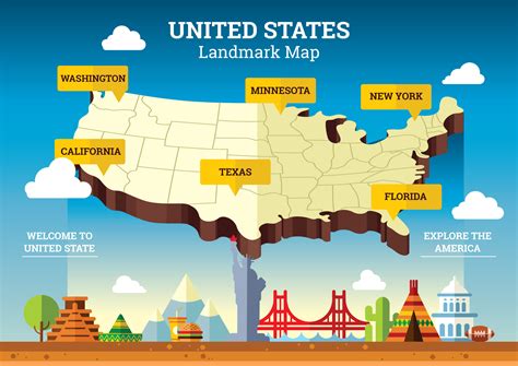 United States Landmarks Map