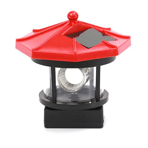 JINGT 360 Degree Rotating Solar Lighthouse Garden Lawn Light Walmart