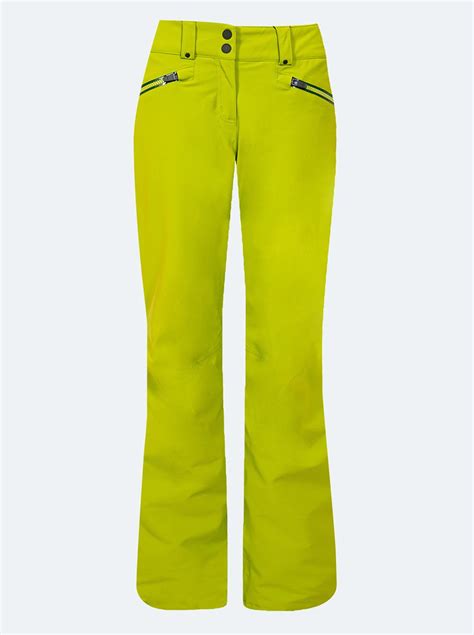 Pantalón esquí mujer Power 4Way amarillo Tsunami Skiwear Ropa