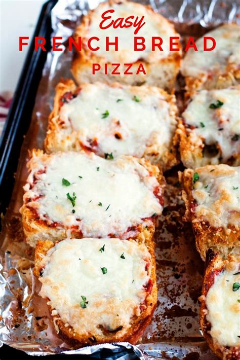 French Bread Pizza Recipe • Food Folks And Fun