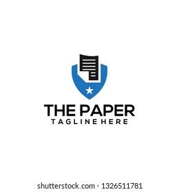 Paper Logo Design Stock Vector (Royalty Free) 1326511781 | Shutterstock