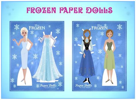 Frozen Party Frozen Paper Dolls Paper Dolls Disney Paper Dolls