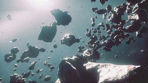 Many Big Asteroids In Space Stock Motion Graphics SBV-347592365 ...