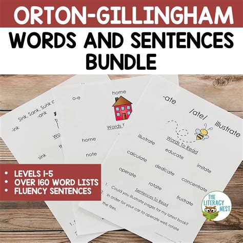 Decodable Word Lists And Sentences For Orton Gillingham Lessons Levels