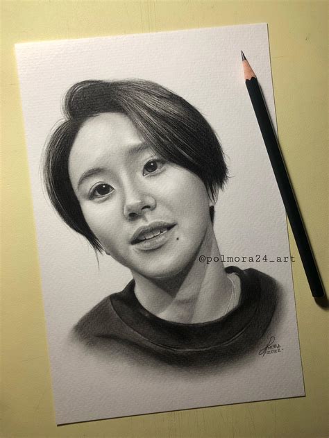 Chaeyoung Fanart🍓🐯 Graphite On Fabriano Twice