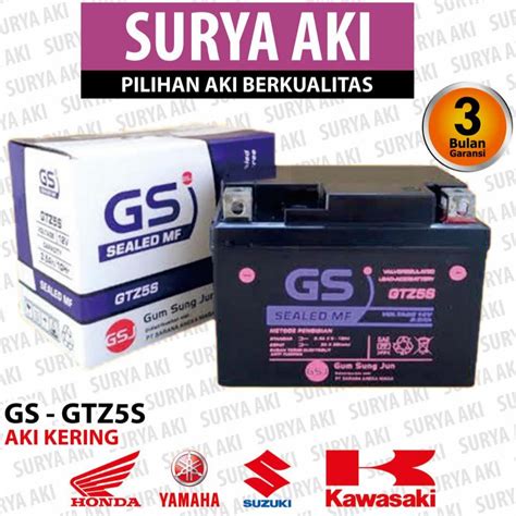 Jual Aki Motor Gtz S Mf Aki Kering Honda Kharisma Motor Honda Beat