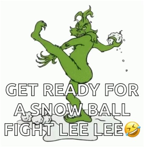 The Grinch Snowball GIF - The Grinch Snowball Snow Fight - Discover ...