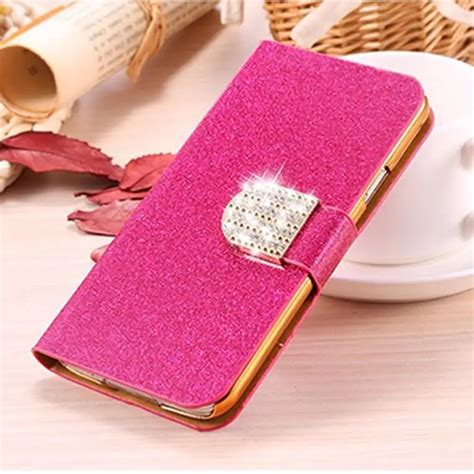 Flip Glitter Leather Phone Cover Cases For Lg Bello Ii Prime Ii Max