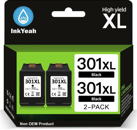 Inkyeah 302 Ink Cartridges Black And Colour Ink 302 Xl Replacement For Hp 302 Ink Cartridges