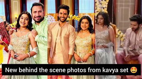 New Behind The Scene Photos From Kavya Set Sumbul Touqeer With Mishkat