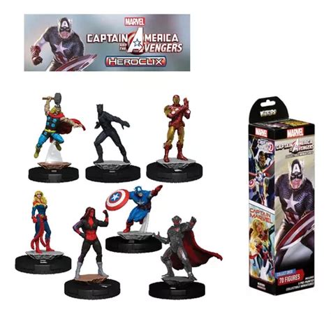 Pack 5 Figuras Heroclix Captain America And The Avengers Cuotas Sin