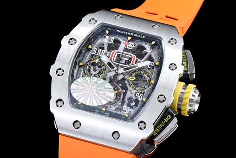 Richard Mille Replica RM 11-03 Series Orange Strap - Richard Mille ...