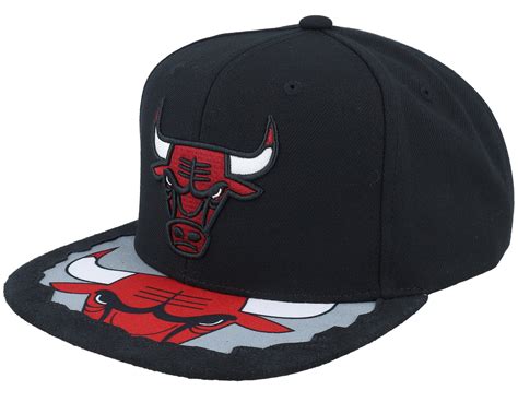 Chicago Bulls Munch Time Black Snapback Mitchell Ness Cap