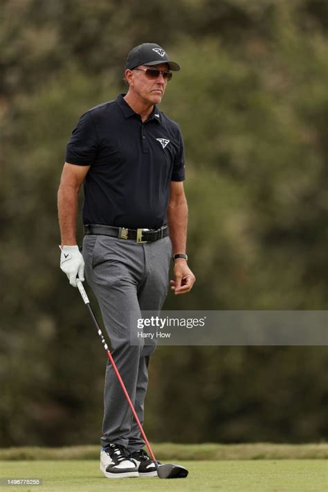 Phil Mickelson Of The United States Prepares To Play His Shot From